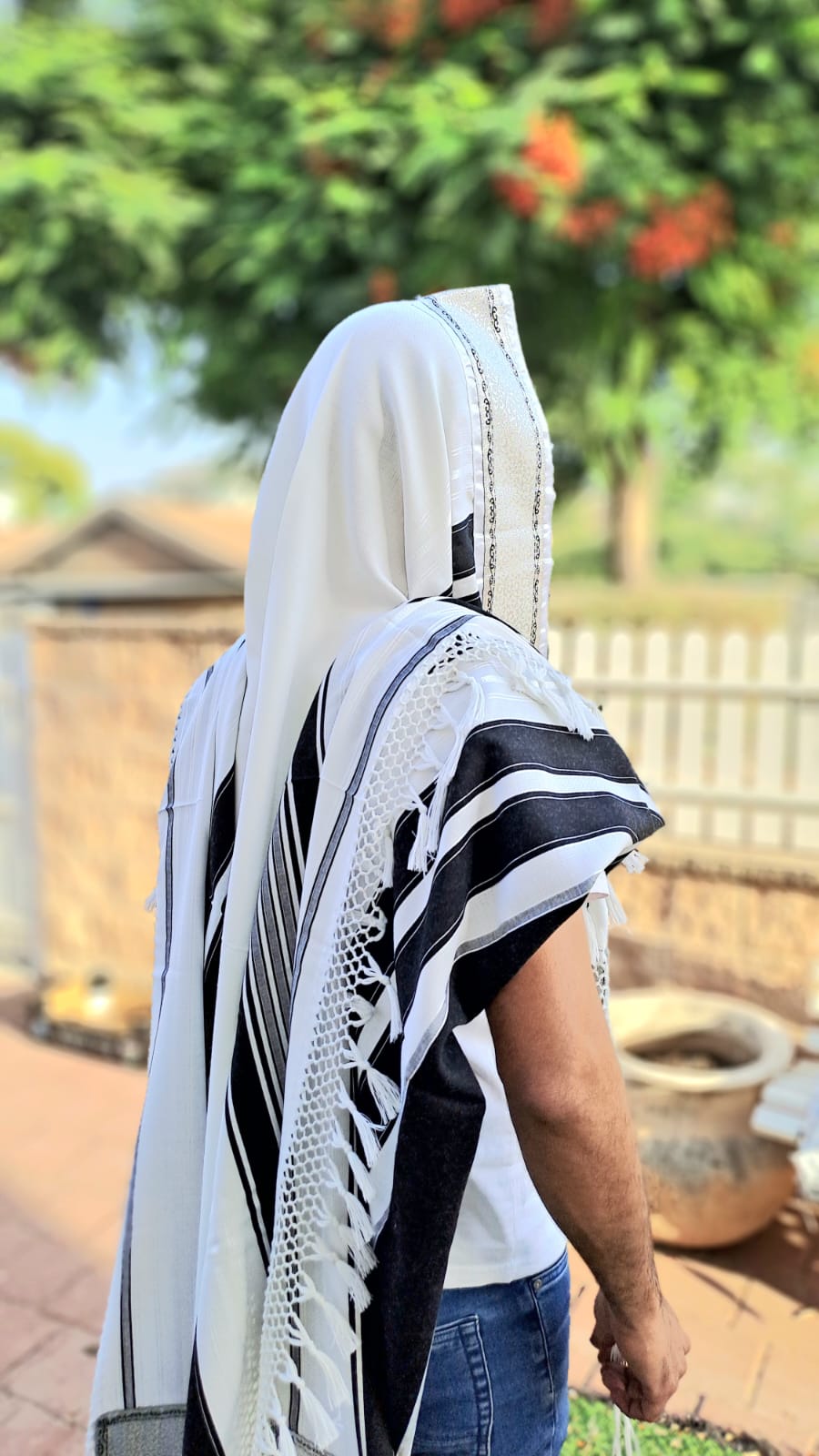 טלית תימנית מפוארת אוריה אומנות ועיצוב בטליתות 1