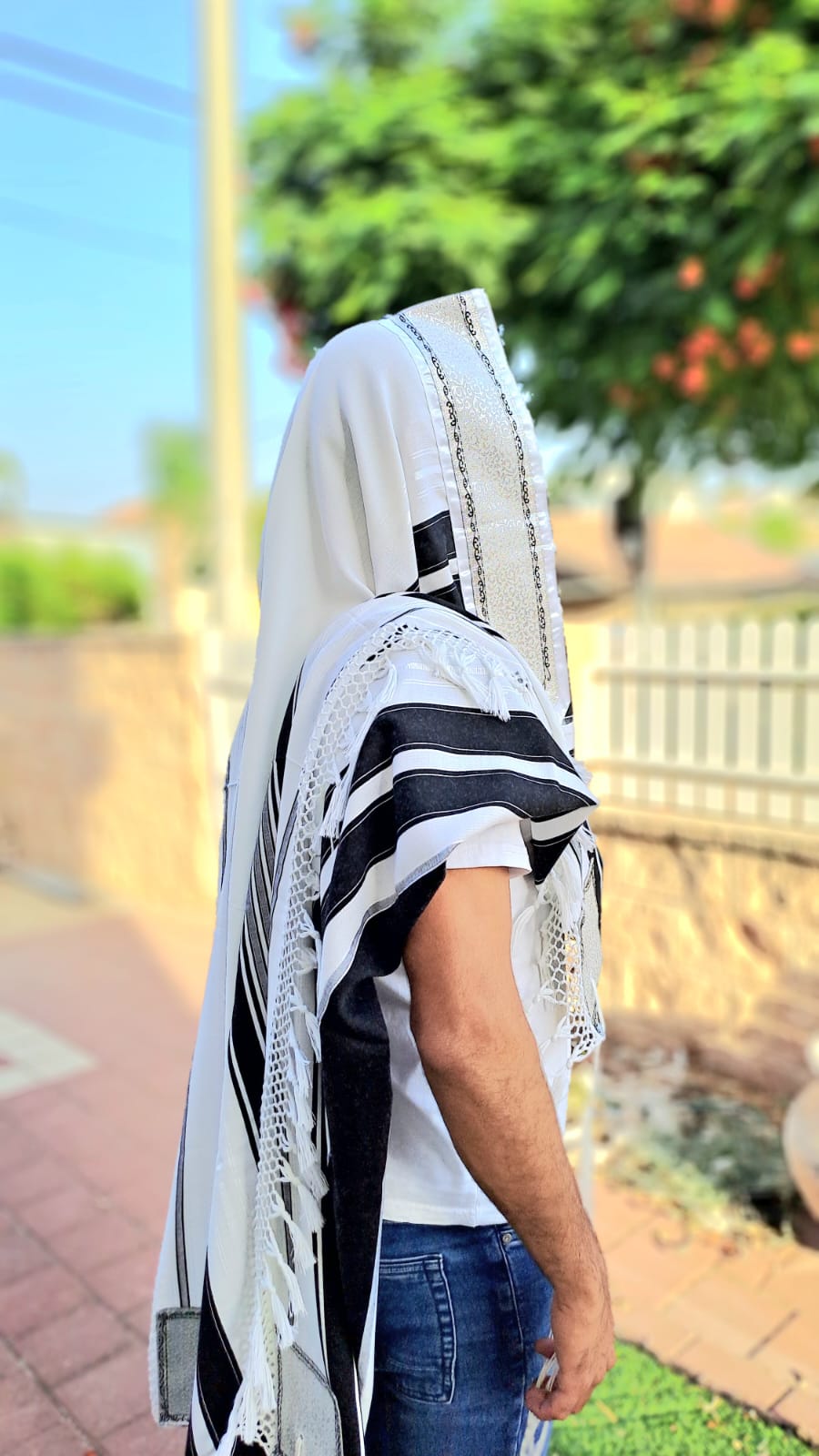 טלית תימנית מפוארת אוריה אומנות ועיצוב בטליתות 2