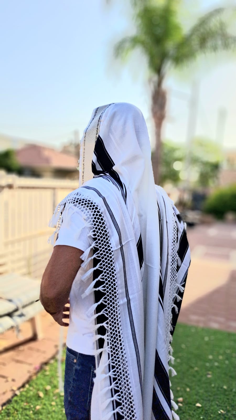 טלית תימנית מפוארת אוריה אומנות ועיצוב בטליתות 3