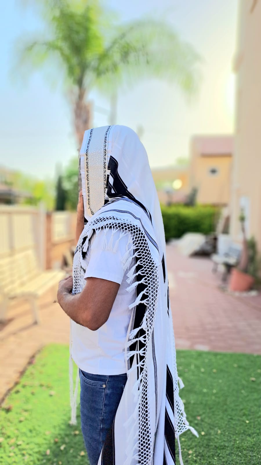 טלית תימנית מפוארת אוריה אומנות ועיצוב בטליתות 4