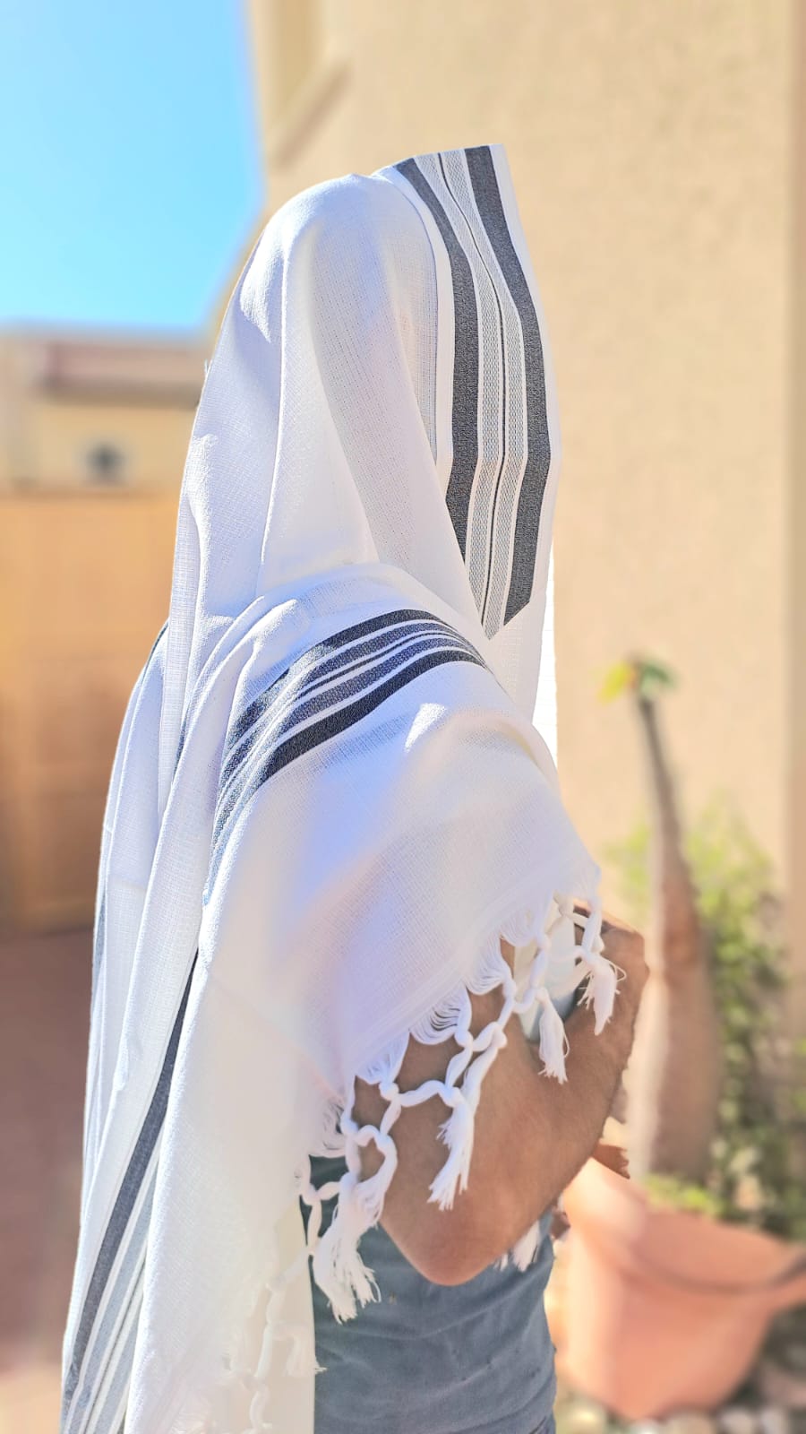 מתנה שיש בה ערך טלית מהודרת גינס כחול בהיר אוריה אומנות ועיצוב בטליתות 2